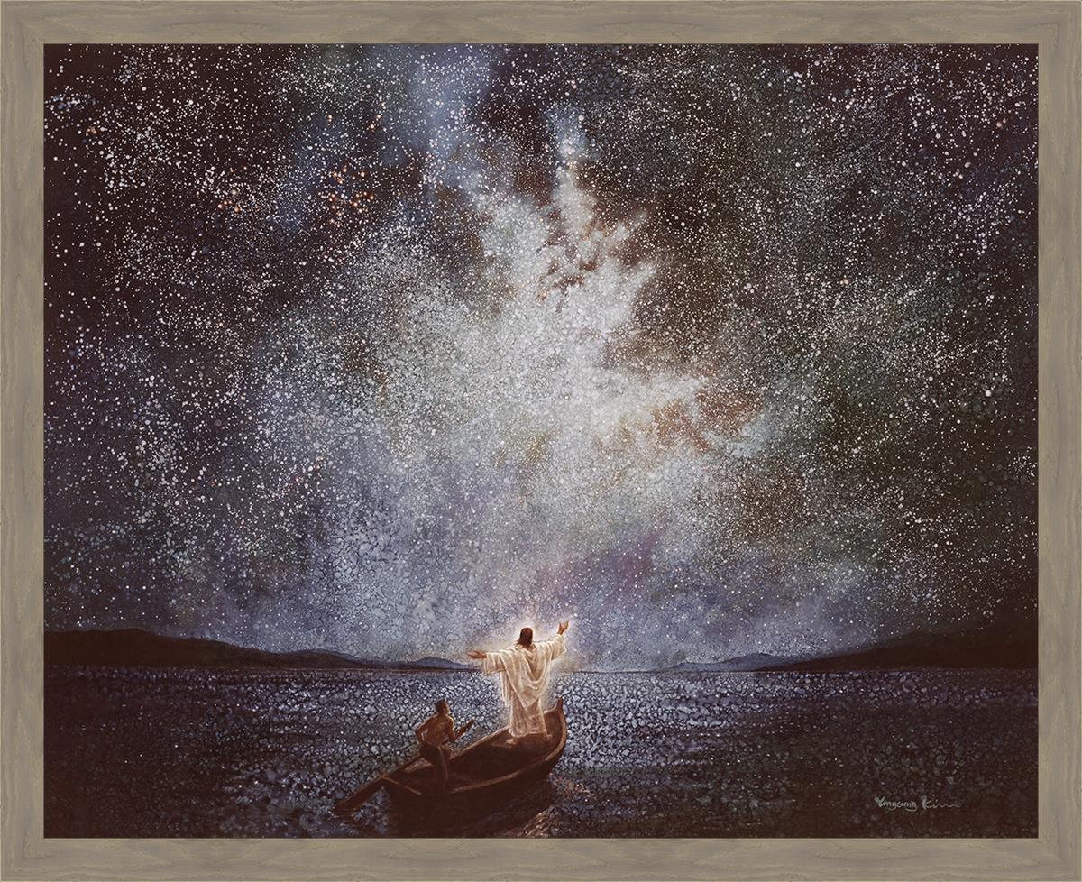 Calm and Stars Large Wall Art - Modern Abstract Canvas Painting for Living Room, Bedroom & Office Decor | Perfect for Home, Apartment & Workspace Aesthetic