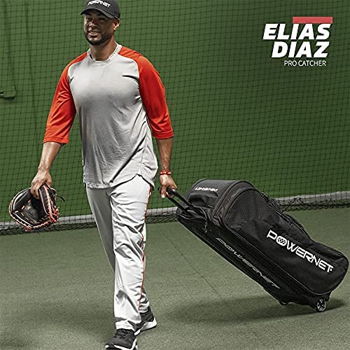 PowerNet Optimus Catcher's Bag - Professional Baseball & Softball Equipment for Players & Coaches - Perfect for Training, Games & Team Practices