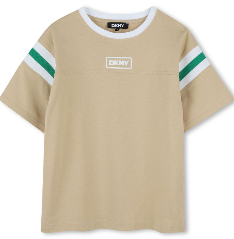 DKNY Boys Short Sleeve T-Shirt for Kids (Size 4-10A) - Comfortable Cotton Tee for School, Play & Everyday Wear