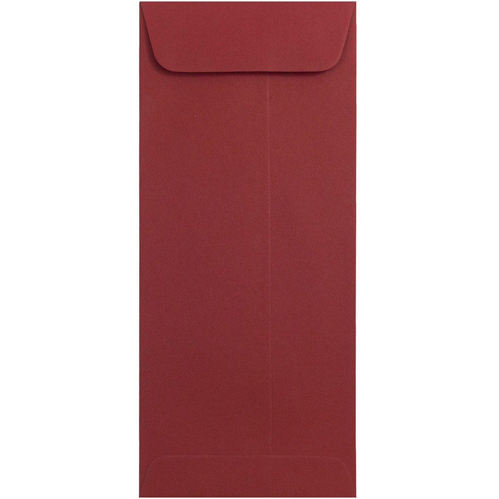 JAM PAPER #10 Business Envelopes - 4 1/8 x 9 1/2 Inches - Premium Quality Dark Red Envelopes - Bulk Pack of 1000/Carton - Perfect for Mailing, Office Use & Business Correspondence