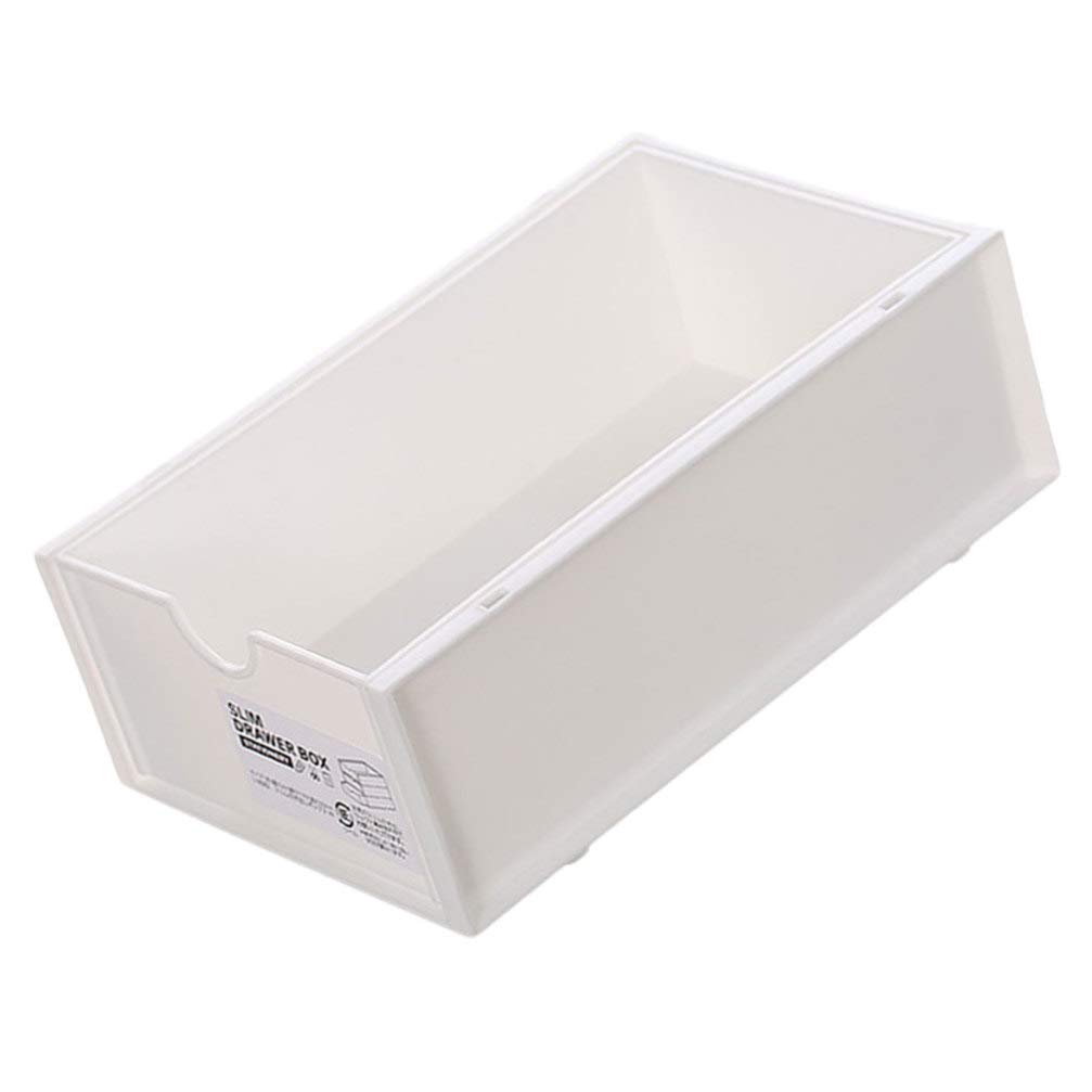 Cabilock Plastic Desktop Storage Organizer - Multi-Purpose Drawer Box for Jewelry, Cosmetics & Accessories | Home Office Desk Organizer, Bathroom Skincare Storage, Dresser Top Organizer for Small Items