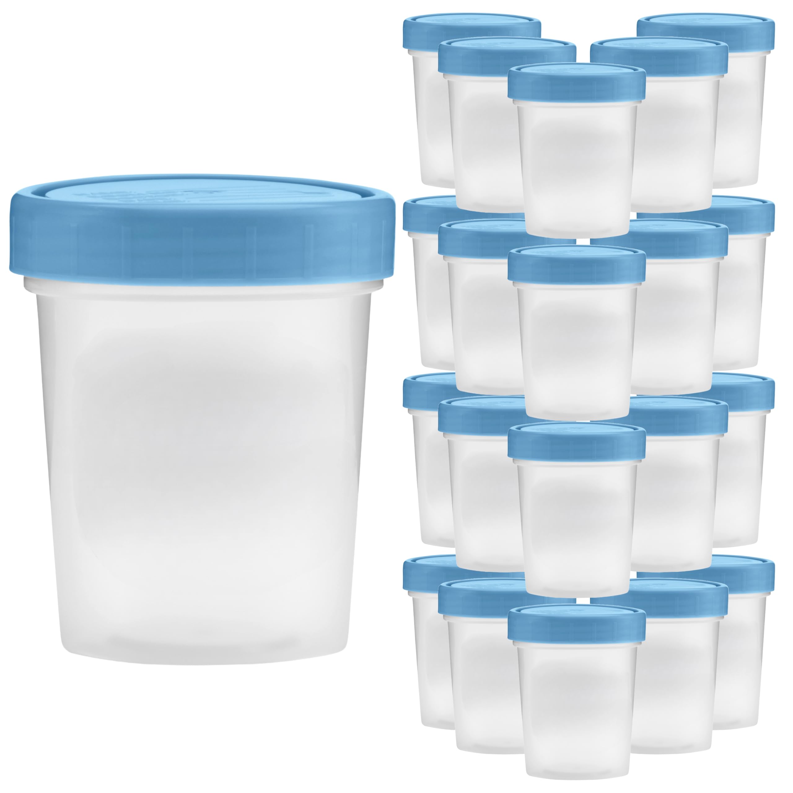 Leak-Proof 4oz Specimen Cups with Screw-On Lids - Pack of 25 Clear Non-Sterile Urine Sample Containers - Ideal for Medical Testing, Home Health Kits & Laboratory Use - Safe Collection for Urine, Stool & Semen Samples