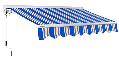 Ocean Blue w/Sand Beige Stripes