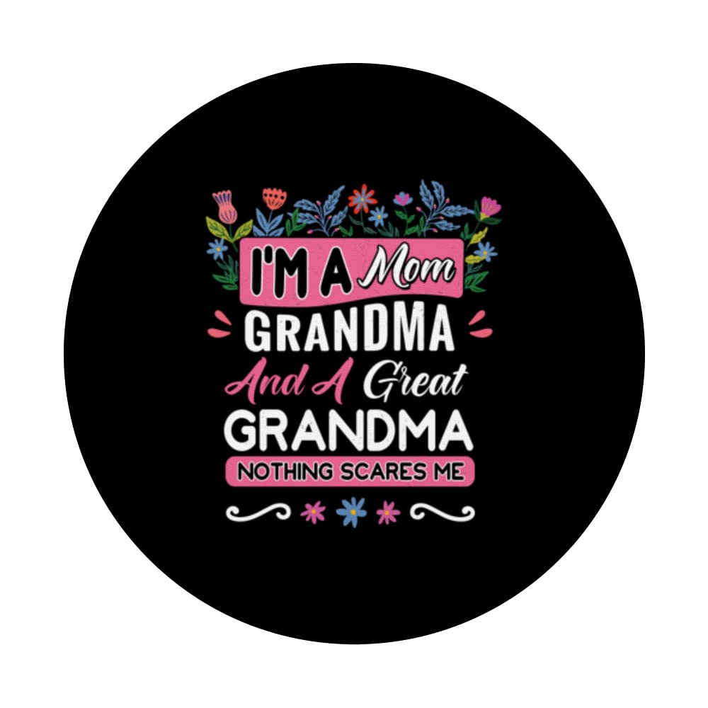 Custom Great Grandma Pregnancy Announcement T-Shirt & Swappable PopGrip for Grandkids - Perfect Gender Reveal & Family Celebration Gift