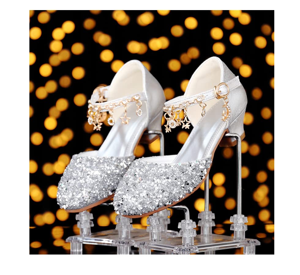 **Sparkly Princess Heels for Girls - Cinderella Dress Up Shoes for Kids - Perfect for Birthday Parties, Pageants & Fairy Tale Play**