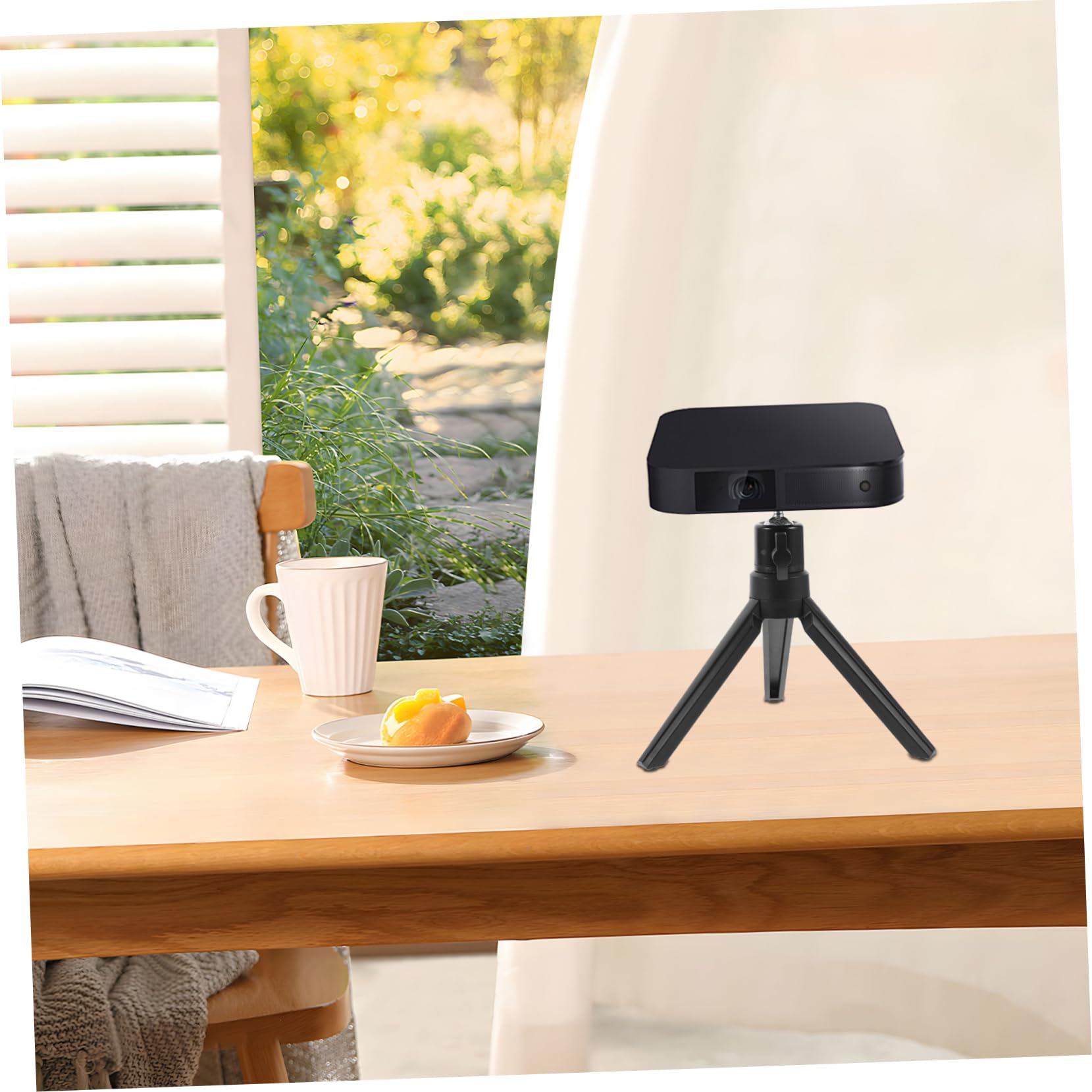 Mikikit 3-in-1 Adjustable Phone Tripod Stand - Universal Smartphone Holder, Camera Mount & Video Projector Stand for iPhone, Android - Perfect for Vlogging, Live Streaming & Home Theater