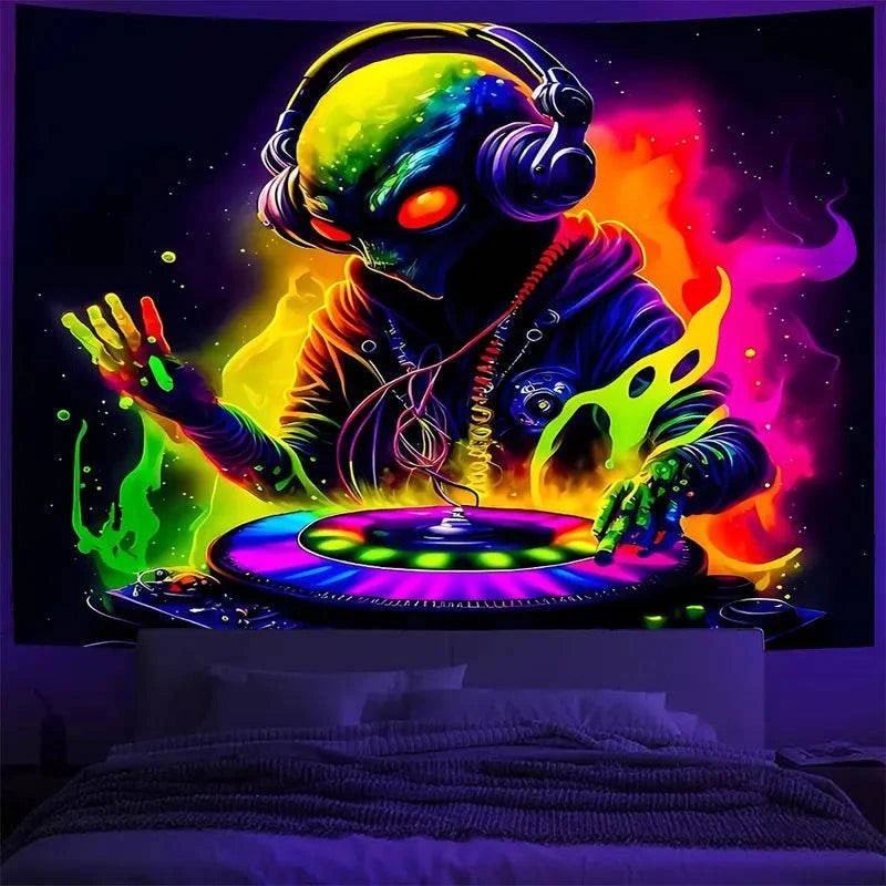 Alien DJ Headphones - Wireless Bluetooth Over-Ear Headphones for DJing & Music Lovers | Perfect for Studio Mixing, Gaming & Nightclubs