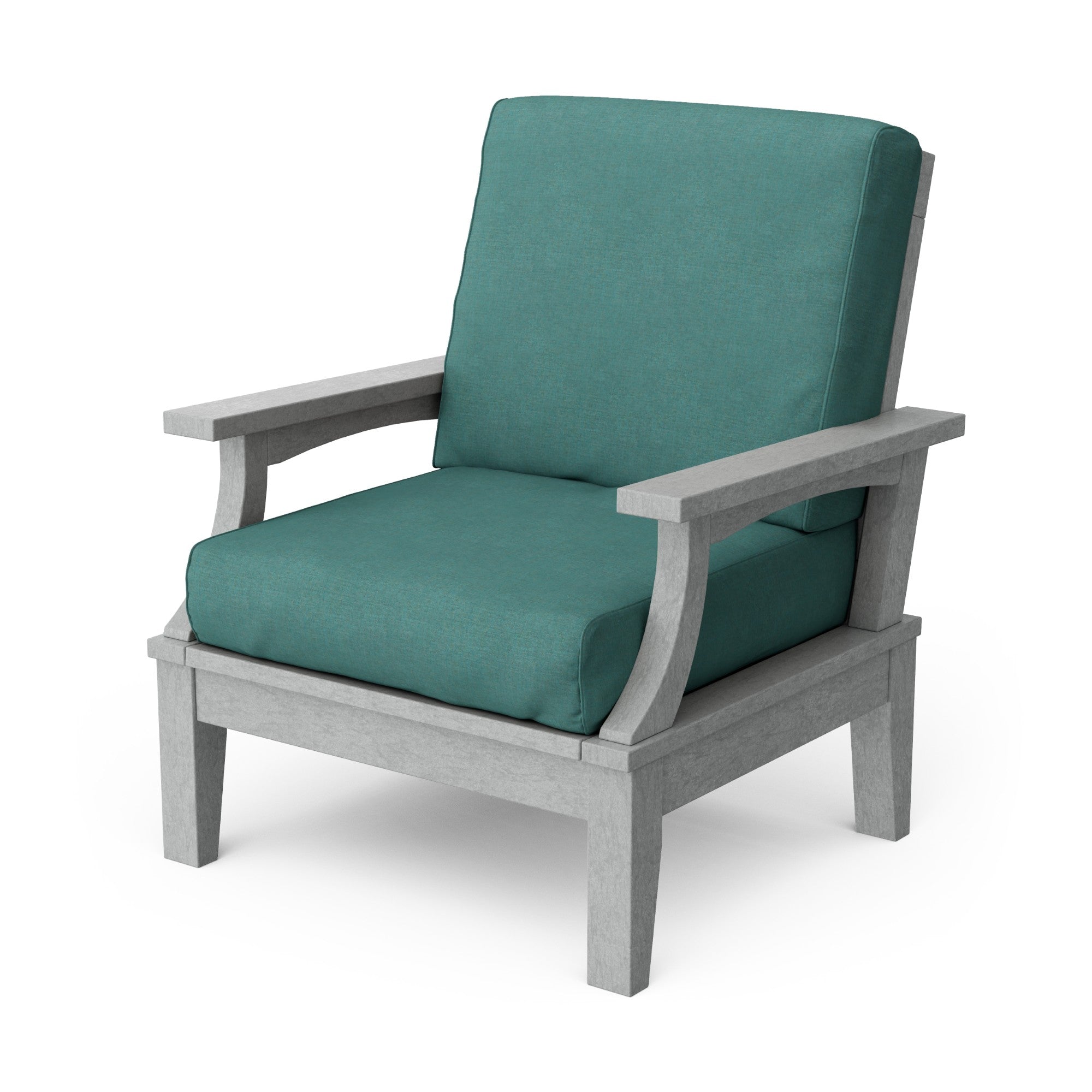 Heritage Deep Seating Patio Chair with Weather-Resistant Cushions - Outdoor Lounge Furniture for Garden, Poolside & Backyard Relaxation