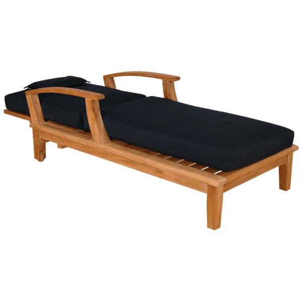 Premium Brianna Sun Lounger with Adjustable Armrests - Outdoor Patio Poolside Relaxation Chair for Beach, Garden & Backyard