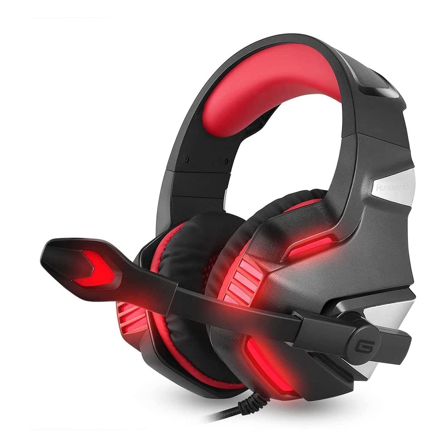 XIXIDIAN Gaming Headset with Flexible Microphone & Volume Control - Over-Ear PC Headphones for Gamers | Perfect for Online Gaming, Streaming & Video Calls