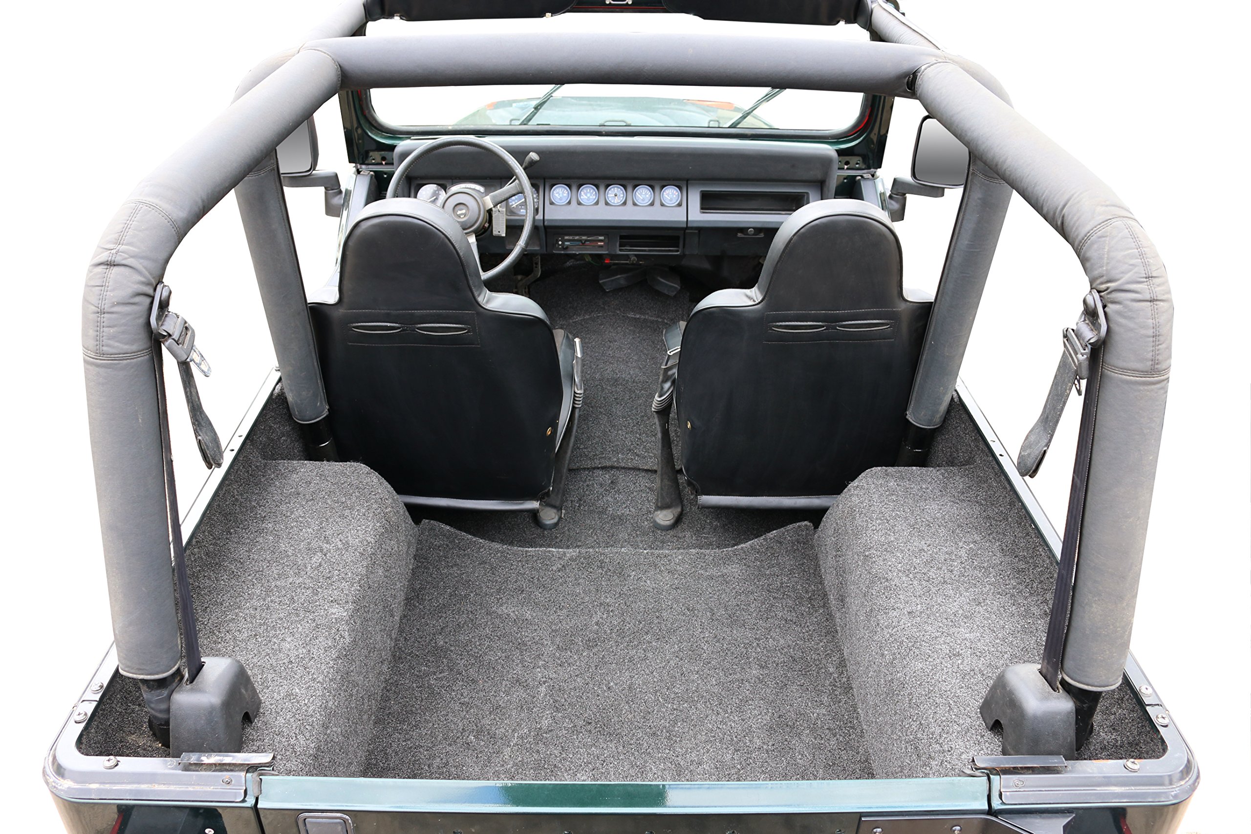 BedRug Jeep Combo Kit - CBRYJ87 for 1987-1995 Jeep Wrangler YJ (Includes Front & Cargo Kit) | Durable Bed Liner for Off-Roading, Camping & Truck Protection