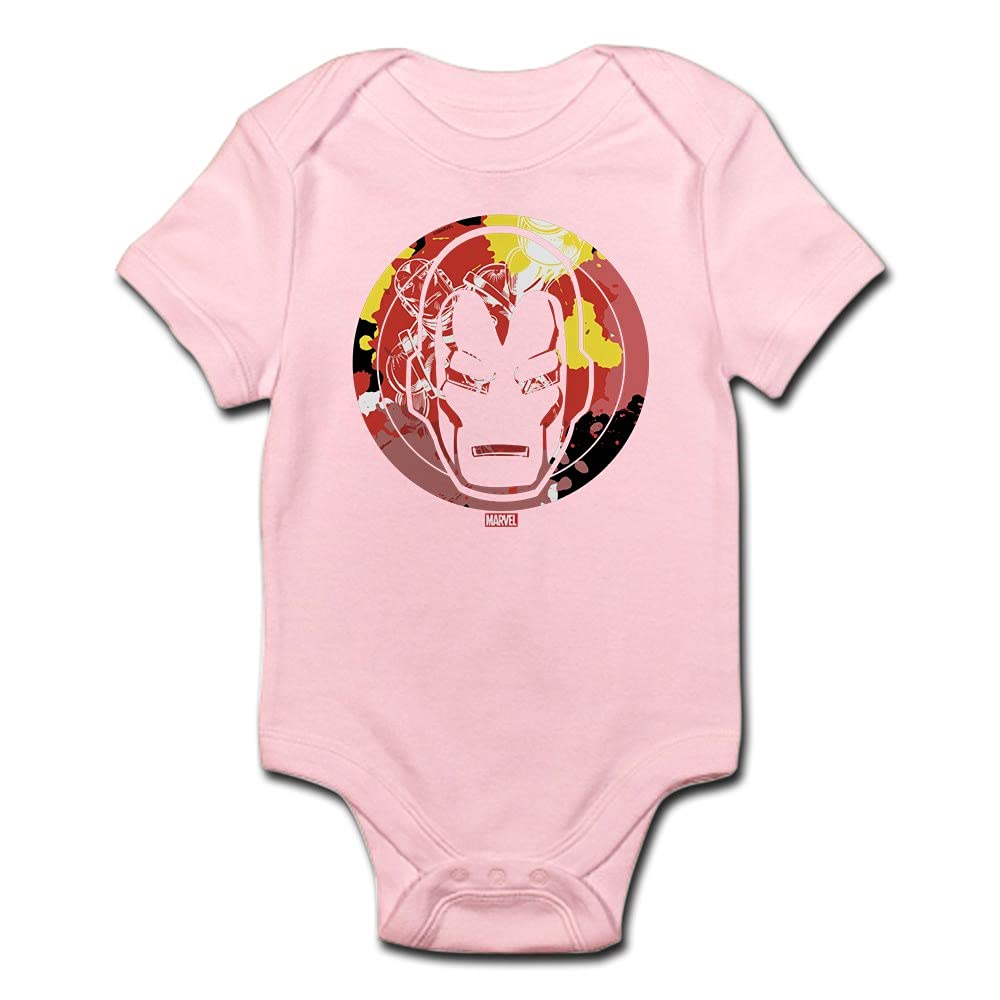 Iron Man Icon Baby Bodysuit - Superhero Costume for Infants & Toddlers - Perfect for Halloween, Cosplay, and Marvel-Themed Parties