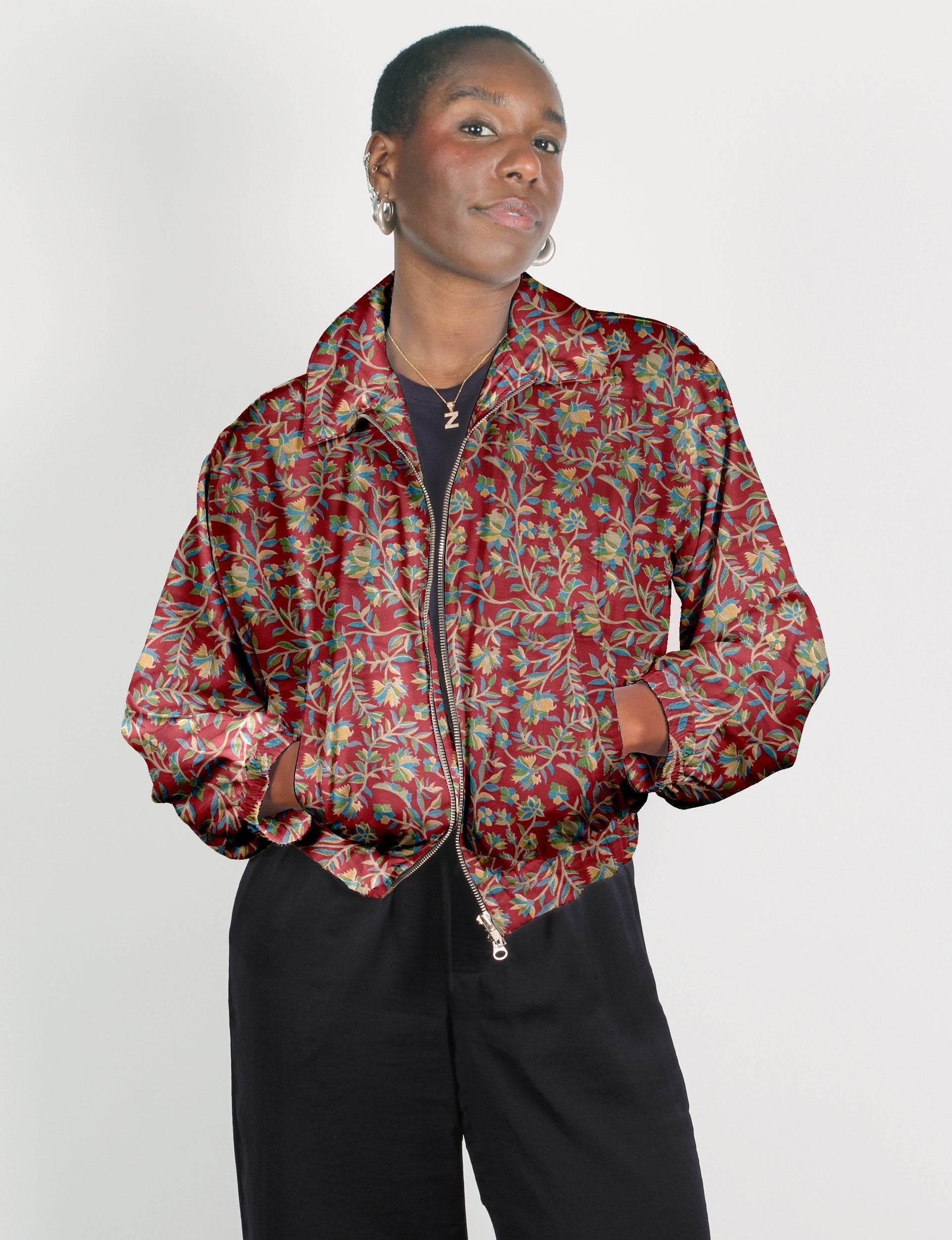 M2O 385 Men's Bomber Jacket - Lightweight Windbreaker for Outdoor Activities, Travel & Casual Wear