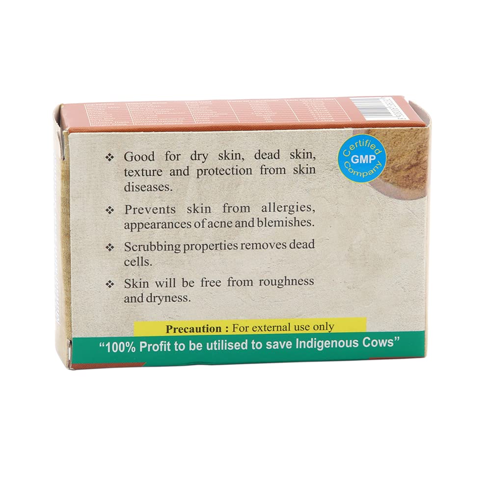 Gou Ganga Natural & Herbal Nirmal Ganga Soap - Pack of 4 Handmade Ayurvedic Bath Bars for Anti-Aging & Smooth Skin | Organic Skincare for Daily Cleansing & Relaxation