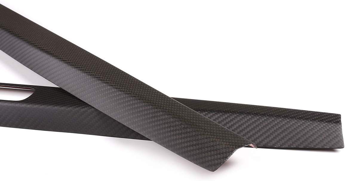 Premium Real Carbon Fiber Door Sill Protector for Porsche 911 & 718 (2016-2020) - Matte Finish | Interior Car Accessories | Scratch-Resistant & Stylish Upgrade for Sports Cars