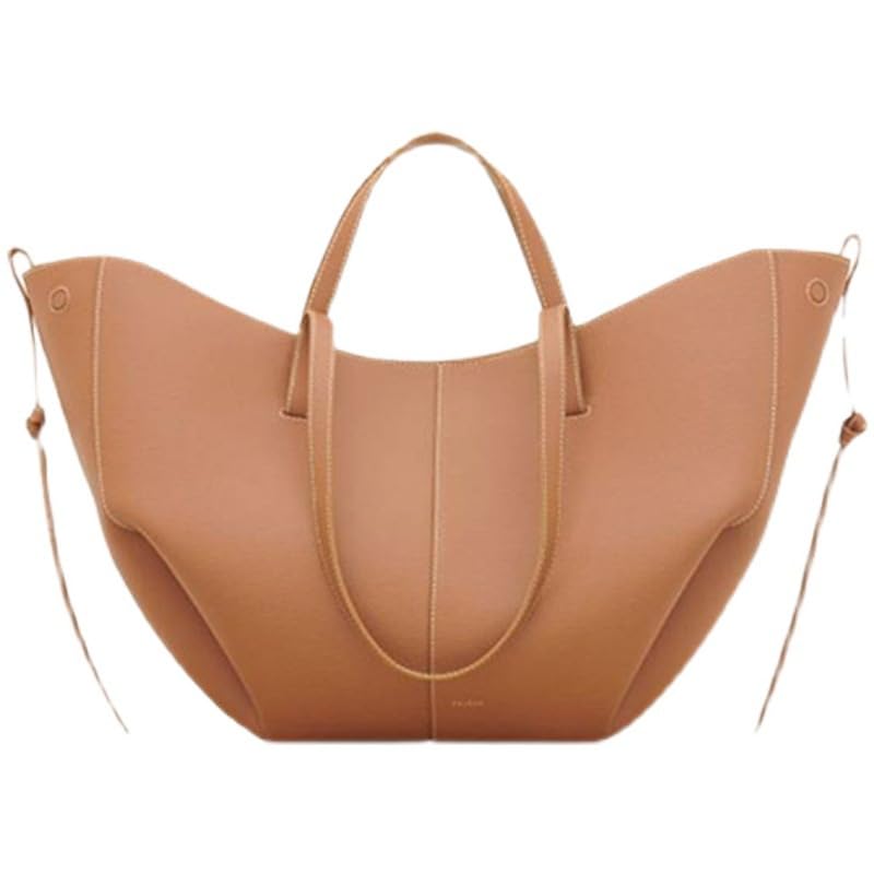 Stylish Women's Cowhide Tote Bag - French Inspired Designer Handbag for Work, Travel & Everyday Use