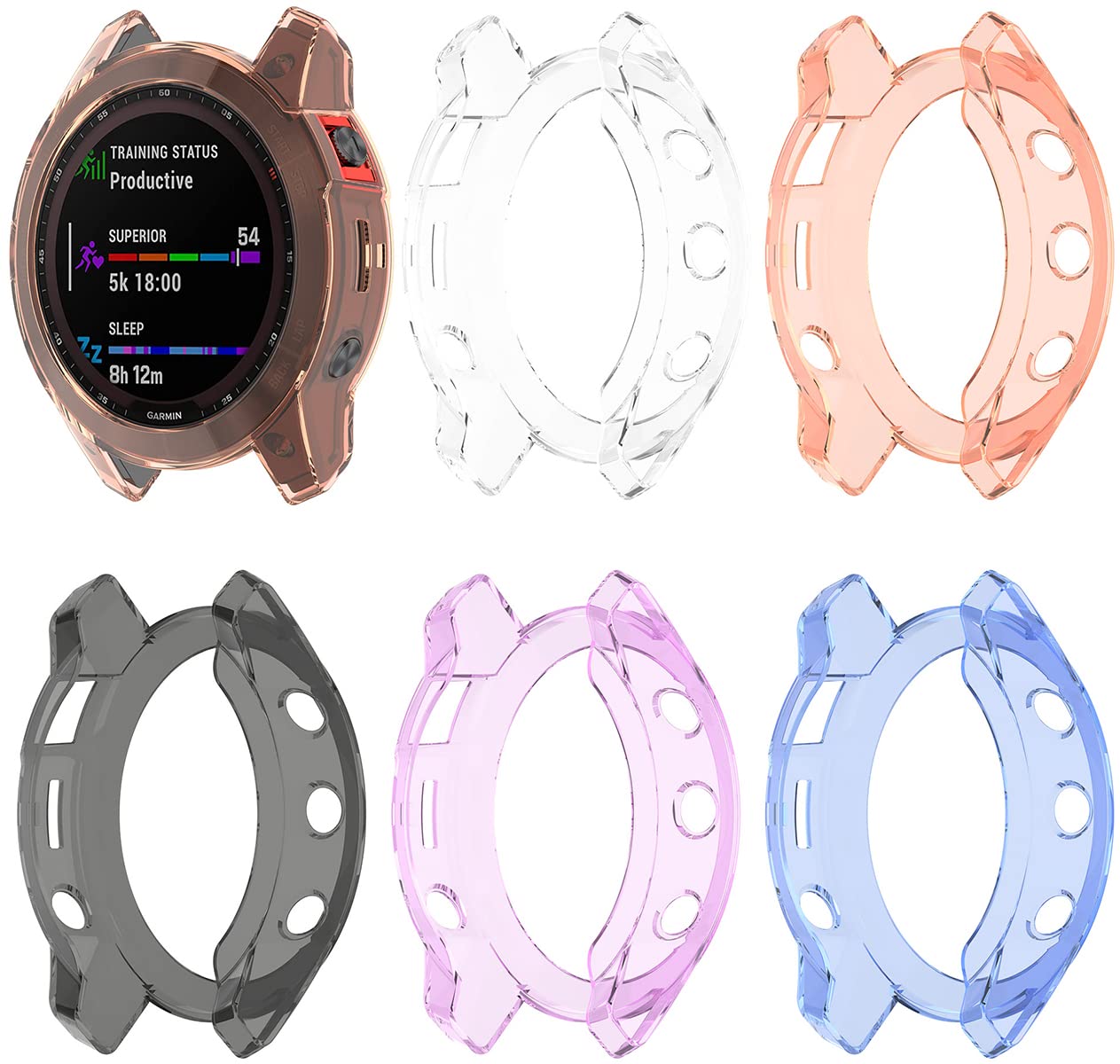 Garmin Instinct 2 45mm Solar Smartwatch Protective Cover Case - Anti-Scratch TPU Bumper for Garmin Instinct 2 Solar Smartwatch (5 Color Options) - Perfect for Outdoor Sports, Hiking, Running & Daily Wear