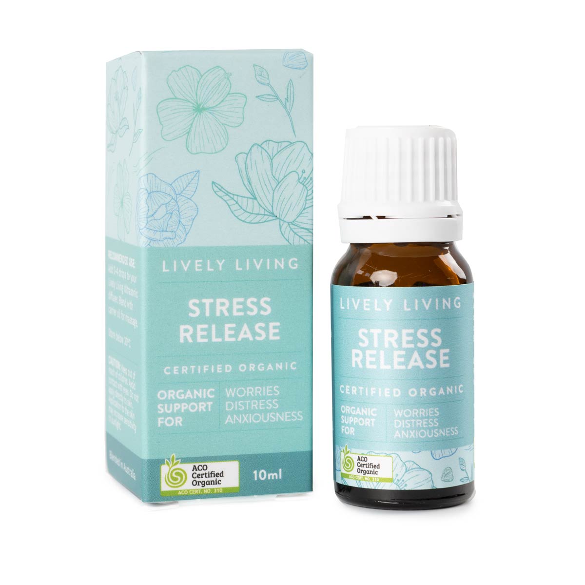 Stress Relief Essential Oil Roll On - Natural Aromatherapy for Relaxation & Anxiety Relief - Perfect for Home, Office & Travel Use