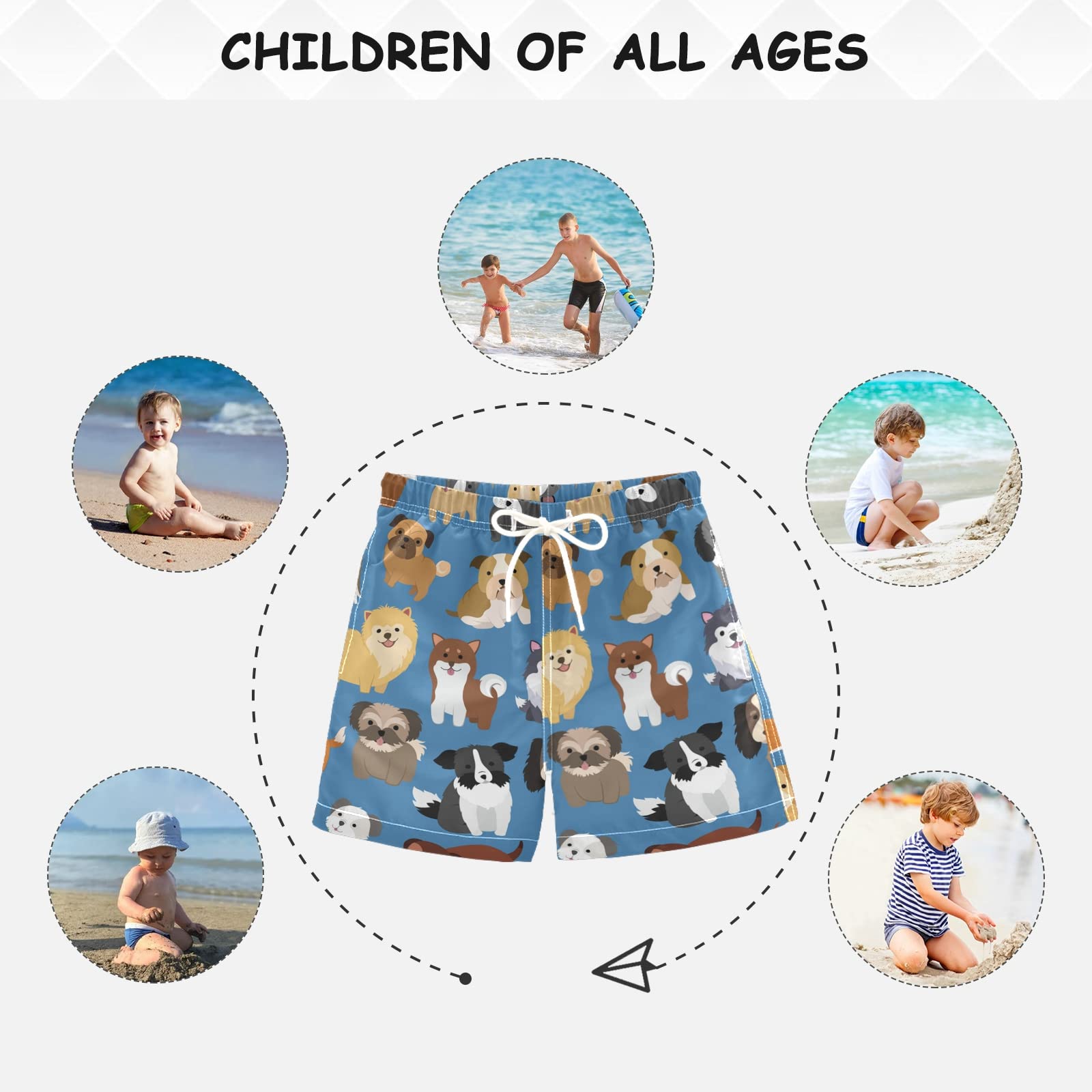 **Boys Swim Trunks for Kids 2-14 Years - Quick Dry Swim Shorts for Beach, Pool & Vacation | Hawaii Style Bathing Suit for Swimming & Water Play**