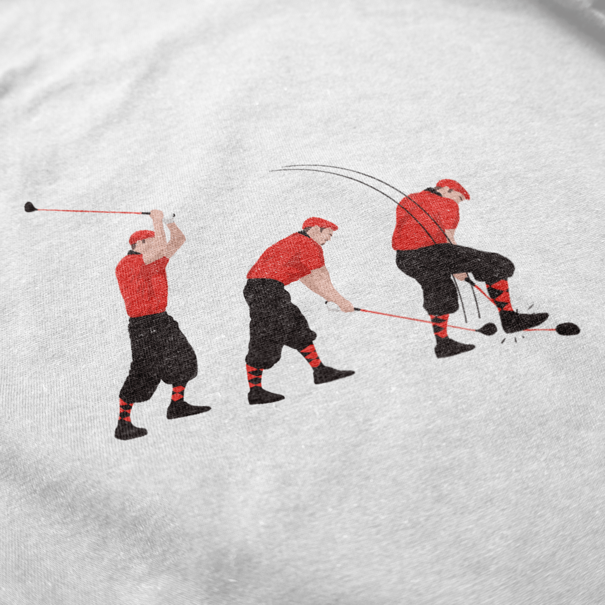 Premium White Golf Drama T-Shirt for Men - Comfortable & Stylish Golf Apparel for Casual Wear & Sports