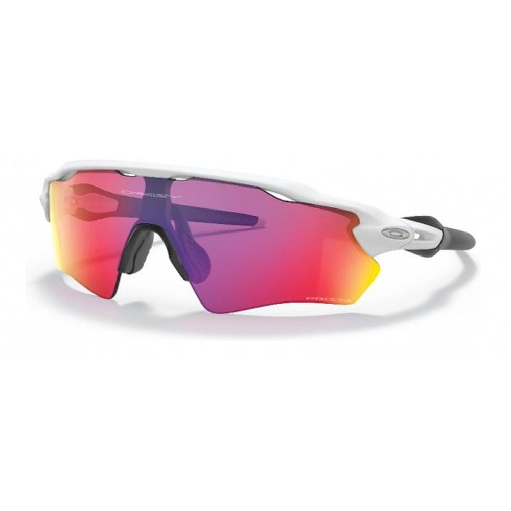 Oakley Youth Sun Radar EV XS Path Sunglasses - Matte White Frame with Prizm Road Lenses (0OJ9001 900118) - UV Protection for Kids Outdoor Sports & Activities