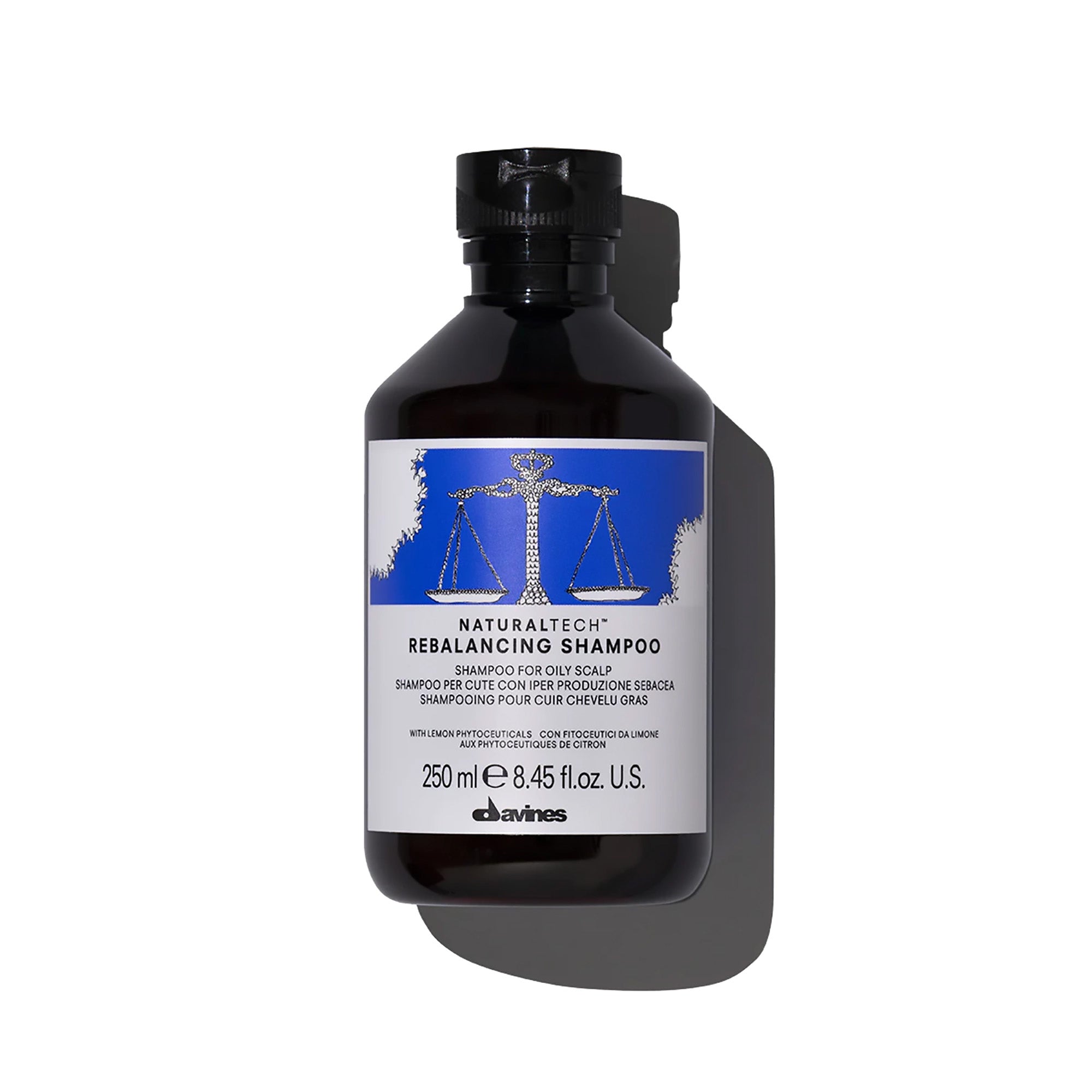 Davines Rebalancing Shampoo for Dry Scalp - Hydrating & Soothing Hair Care for Men & Women - Perfect for Daily Use & Color-Treated Hair