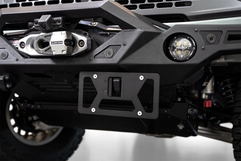 Addictive Desert Designs Clevis Mounted Front License Plate Bracket - Universal Fit for Trucks & Jeeps - Durable Off-Road License Plate Holder for Trail & Street Use