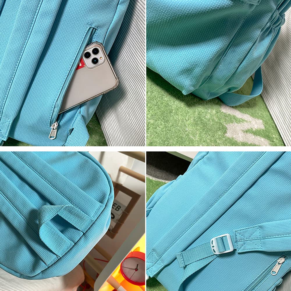 Stylish Aesthetic Backpack for Women & Teens - Cute Solid Color School Backpack with Laptop Compartment | Perfect for School, College, Travel & Daily Use
