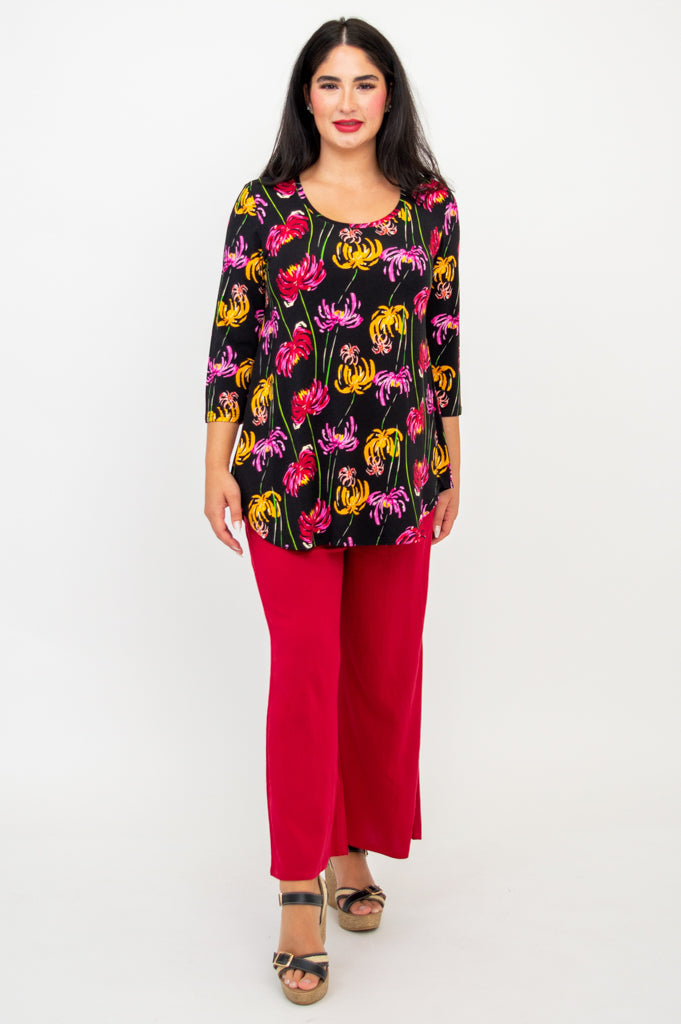 Jazz 3/4 Sleeve Top for Women - Soft Bamboo Fabric - Comfortable & Breathable - Perfect for Dance, Yoga & Casual Wear