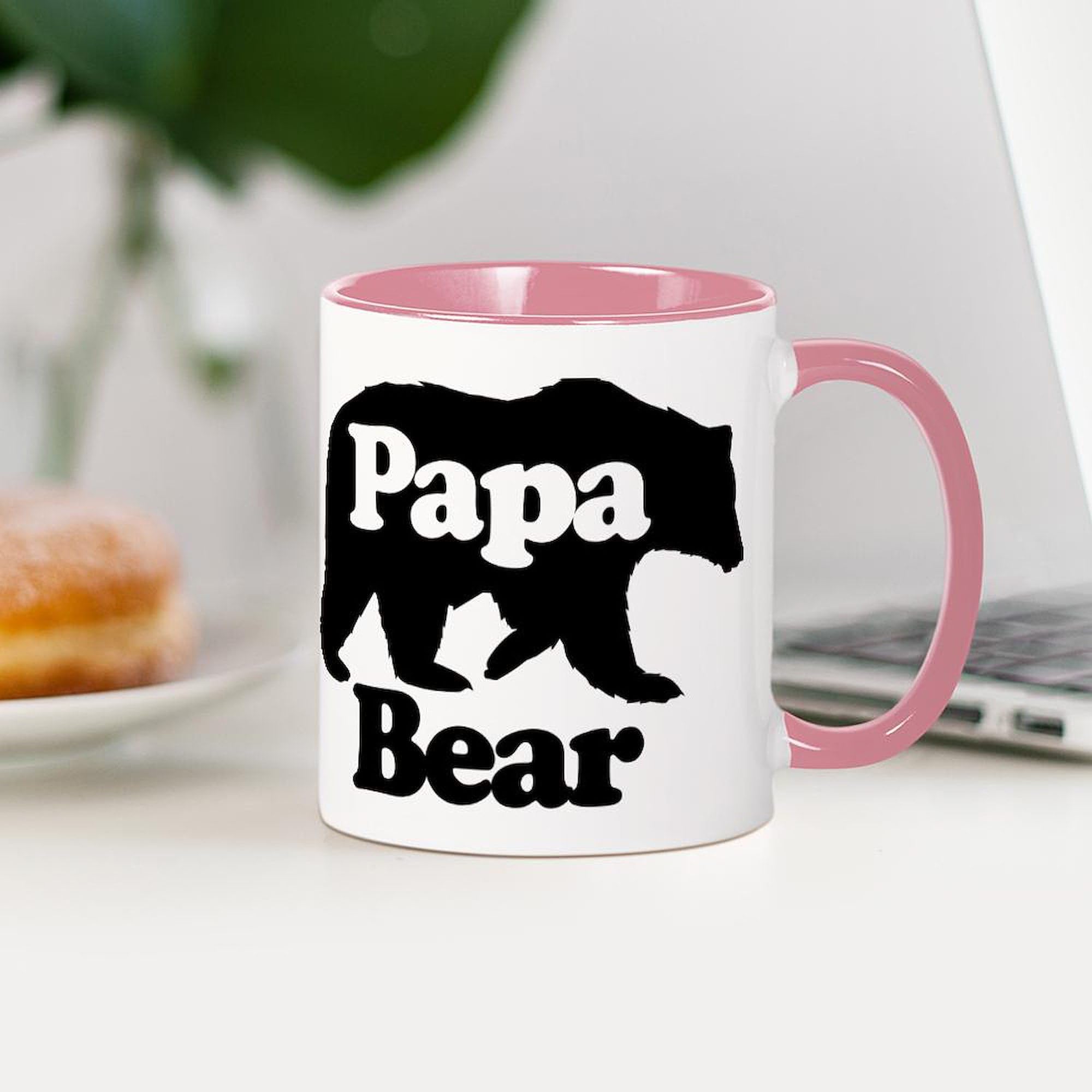 Papa Bear 11 oz (325 ml) Ceramic Coffee Mug - Gift for Dad, Father's Day Present - Perfect for Home, Office & Camping Use