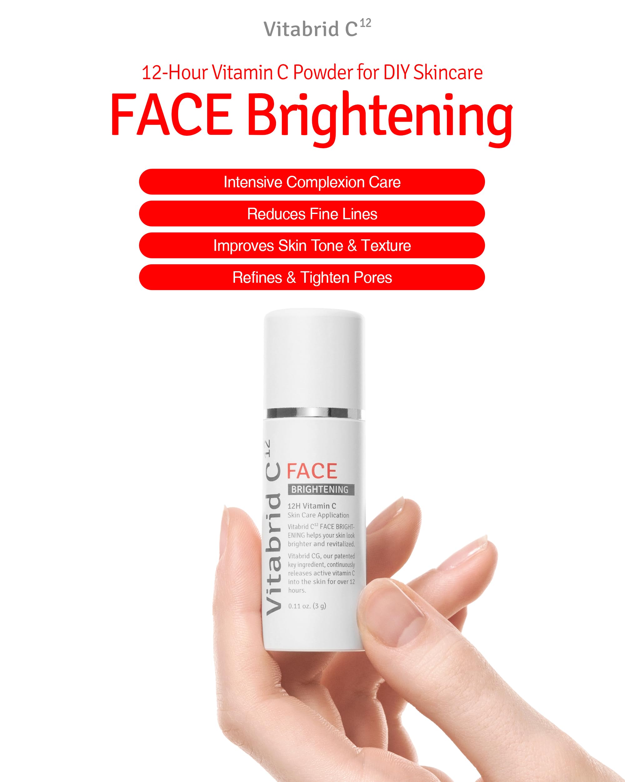VITABRID Vitamin C Boost Powder with Niacinamide & C12 Wrinkle Cream Bundle - Brightening Anti-Aging Skincare Set for Face & Neck - Perfect for Daily Glow Routine & Nighttime Wrinkle Treatment
