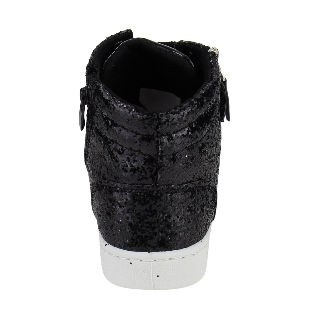 Women's High Top Glitter Lace-Up Ankle Booties - Fashion Sneakers for Workout & Casual Wear | Perfect for Gym, Running, and Street Style Outfits