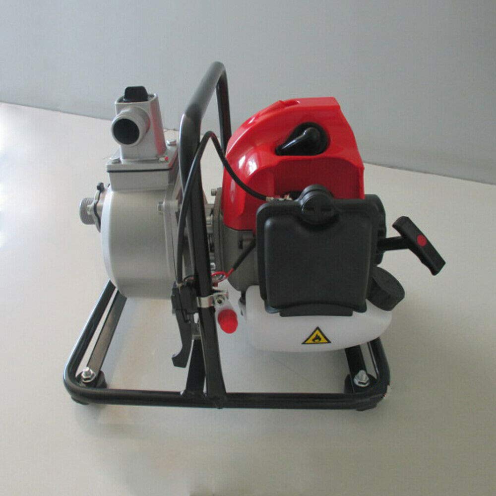 43CC 2HP High Flow Gas Water Transfer Pump - 2 Stroke Air-Cooled Petrol Engine for Irrigation, Flood Control & Construction Sites