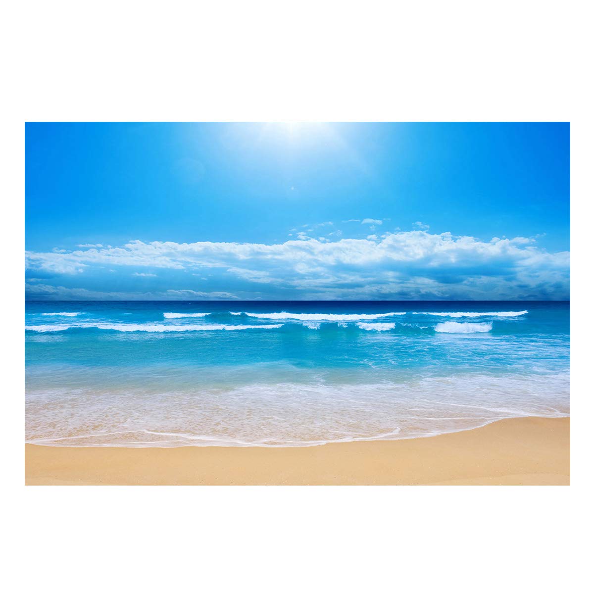 Monroda Aquarium Background Fish Tank Decor - Plank Road Resort Maldives Landscape Underwater Scenery for Freshwater & Saltwater Tanks | Perfect for Home Office Decor, Fish Tank Themes, and Aquatic Pet Environments