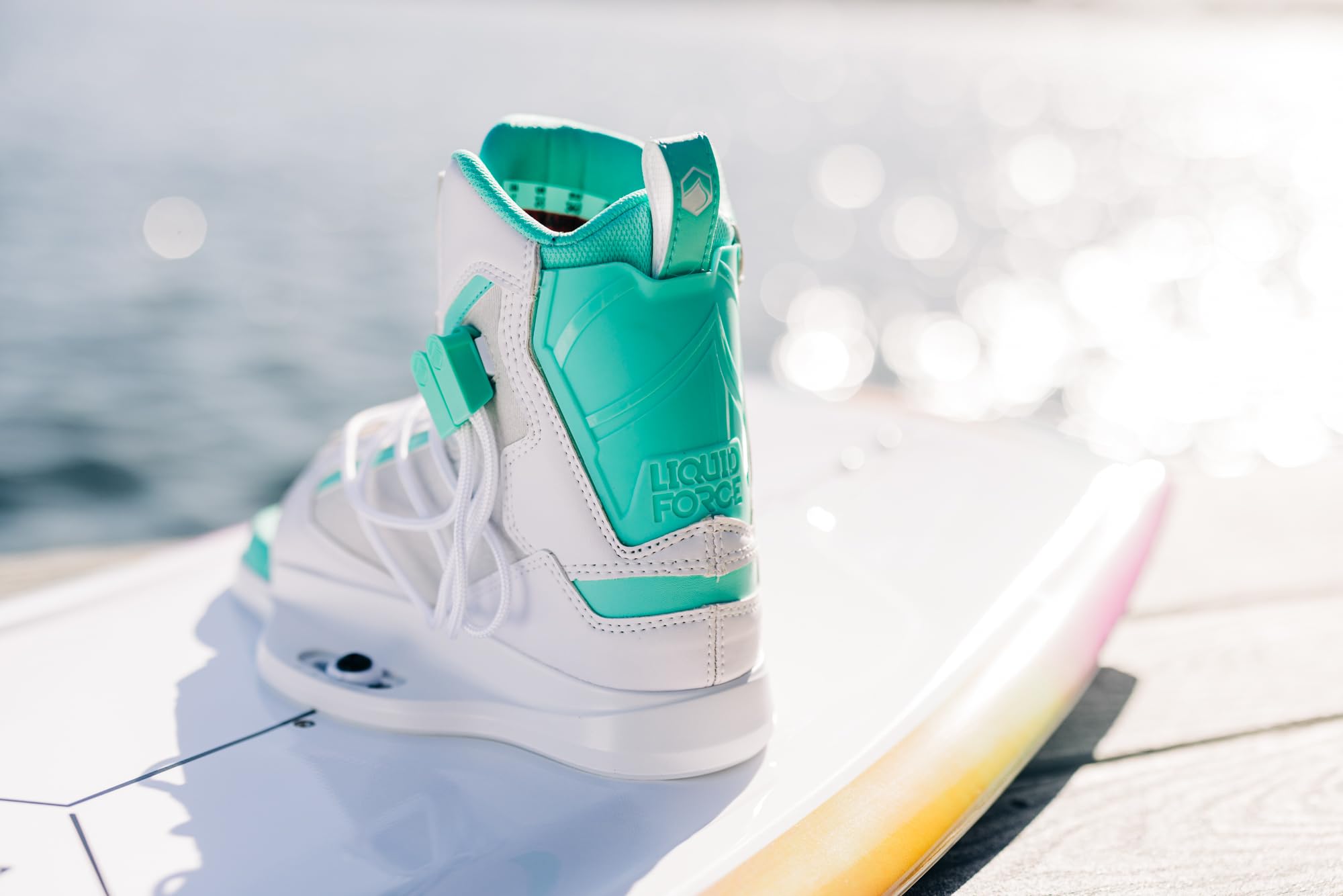 Liquid Force 2025 Women's Plush Wakeboard Bindings - Comfortable & Secure Wakeboarding Boots for Women | Perfect for Water Sports & Boat Riding