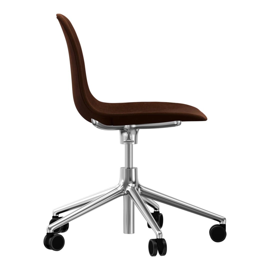 Ergonomic Form Chair with 5W Swivel Base & Gas Lift Mechanism - Premium Upholstered Office Chair for Home & Workspace - Perfect for Long Hours of Comfortable Sitting in Office, Study or Gaming Setup