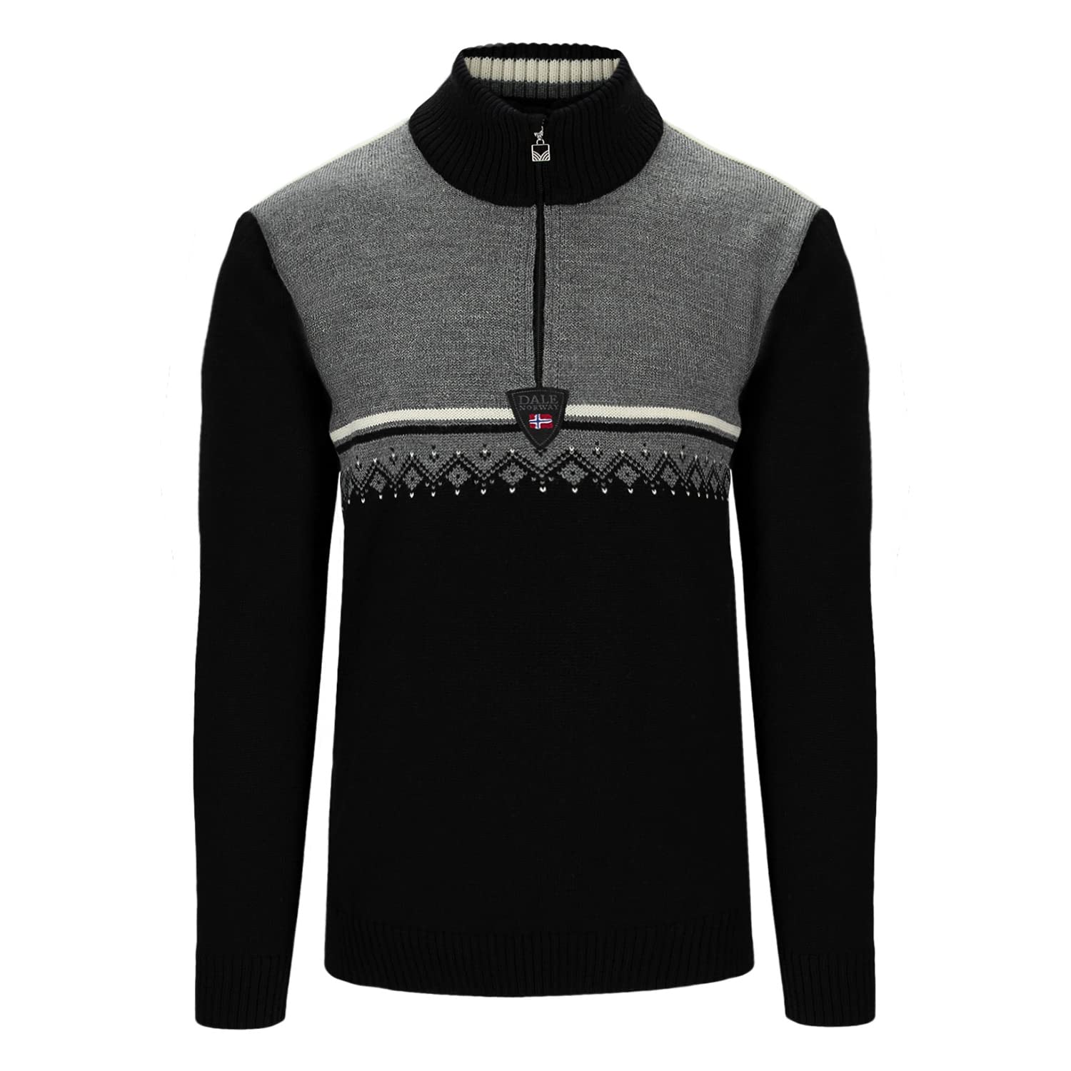 Dale of Norway Lahti Men's 100% Lightweight Wool Sweater - Regular Fit Pullover for Casual & Outdoor Wear - Warm Winter Knit for Hiking, Skiing & Everyday Use