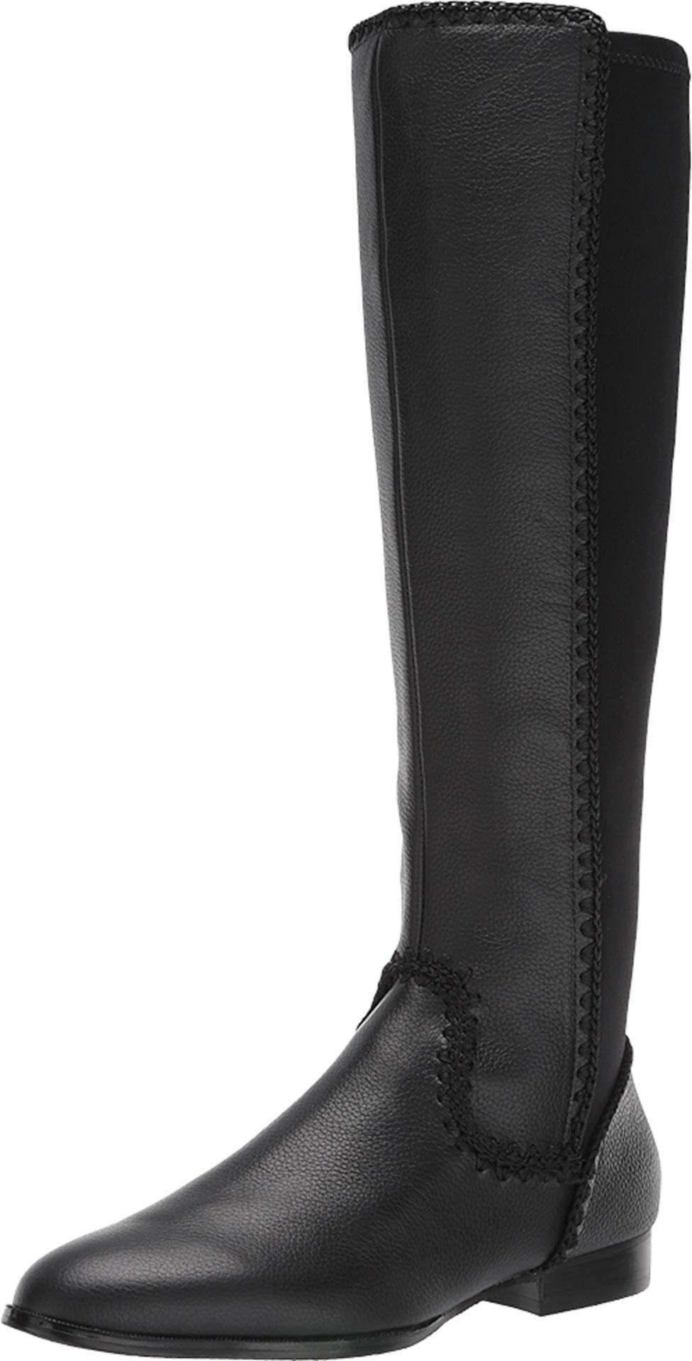 Jack Rogers Women's Gemma Leather Mixed Media Knee-High Boots - Stylish & Comfortable Winter Fashion for Casual Outings & Office Wear