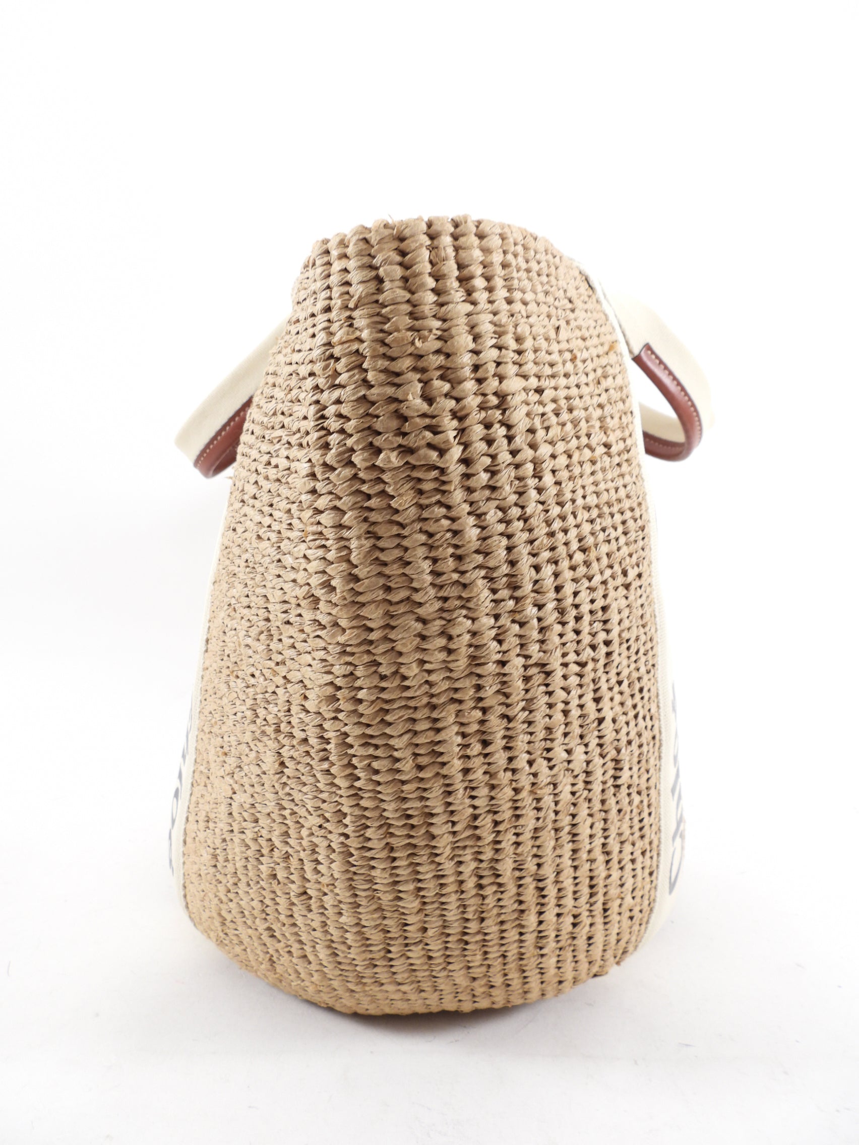 Chloe x Mifuko Edition Large Woody Basket Tote Bag - Handmade Woven Straw Beach Bag for Women, Perfect for Summer Vacations, Picnics, and Shopping