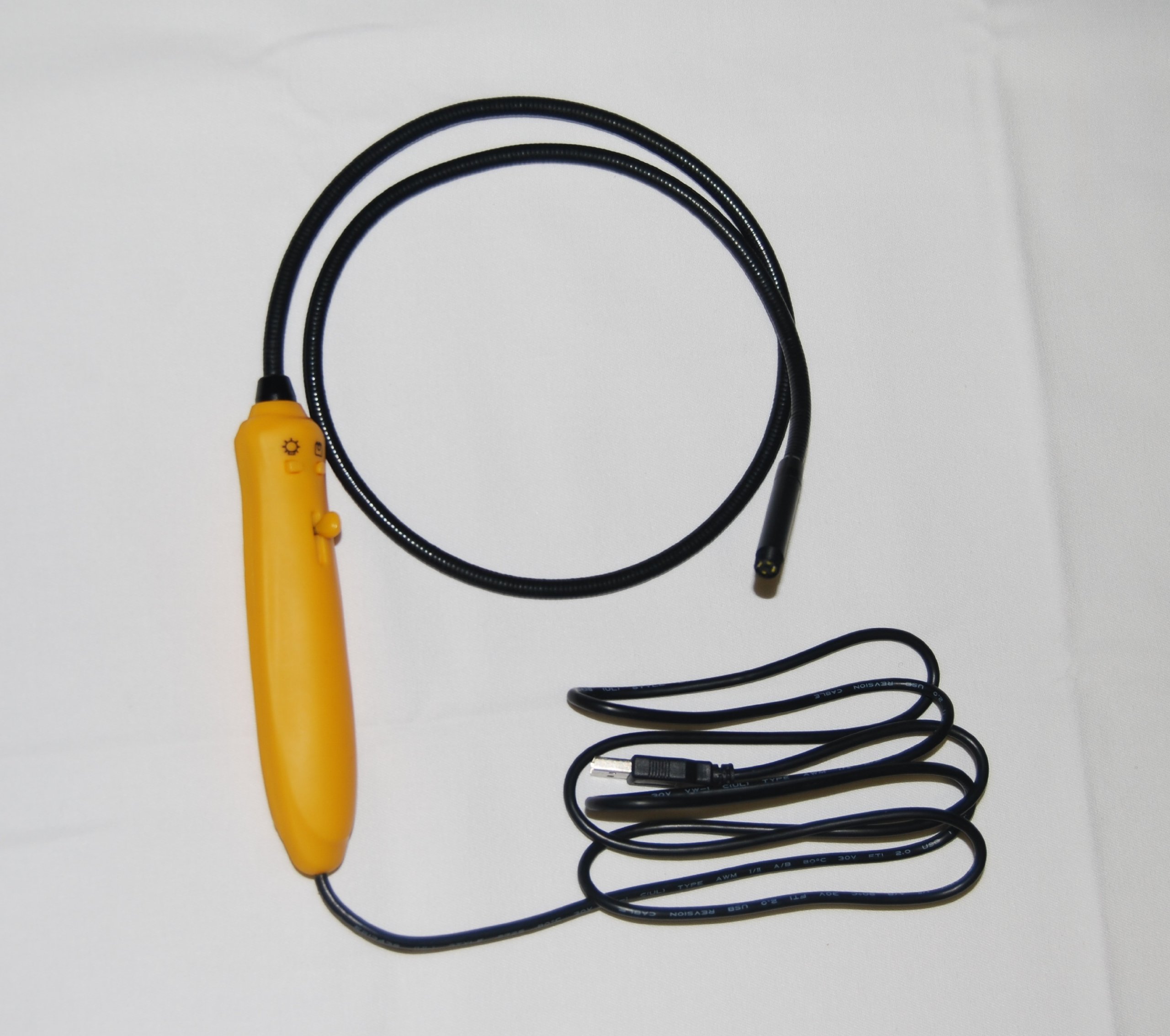 Vividia Mini 8mm USB Flexible Inspection Camera - HD Borescope Endoscope with Adjustable Focus & Side View Mirrors | Ideal for Plumbing, HVAC, Automotive & Industrial Maintenance