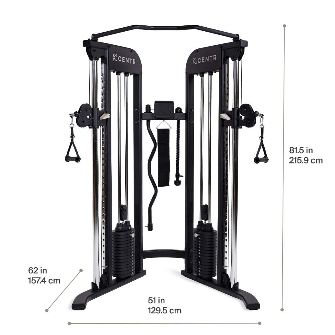 Centr 2 Home Gym Functional Trainer - Full Body Workout Equipment for Strength Training & Fitness - Perfect for Home Gym, Small Spaces & Functional Training
