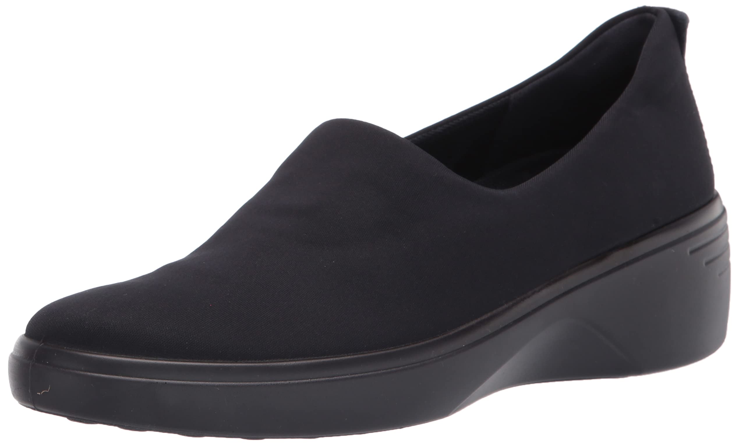 ECCO Women's Soft 7 Wedge Slip-On Sneakers - Comfortable Casual Shoes for Walking, Work & Everyday Wear | Breathable & Lightweight Design for All-Day Comfort