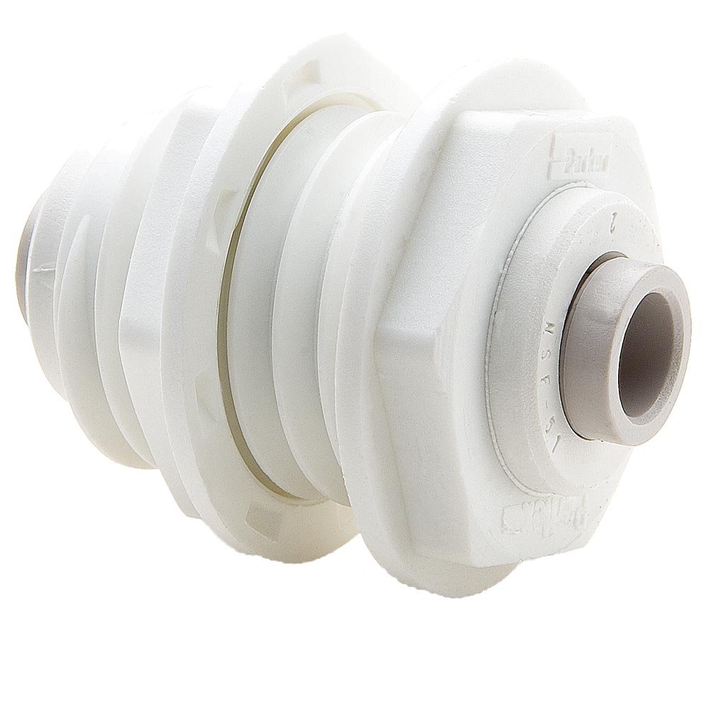 Parker PP6BU4 True Seal Push-to-Connect All Plastic FDA Compliant Fitting - 3/8