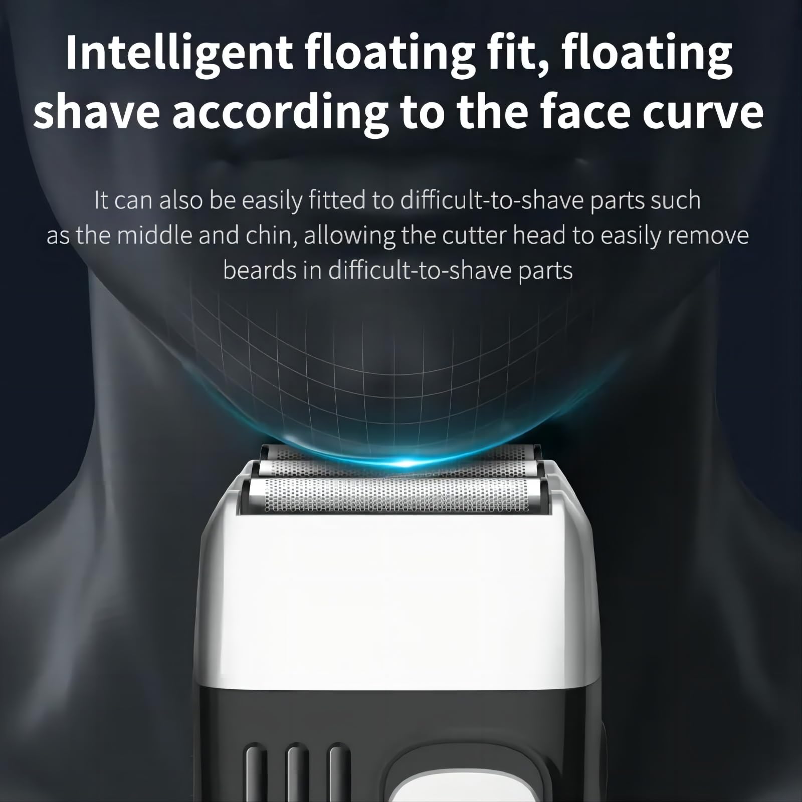 Premium Electric Razor for Men - Rechargeable Cordless Foil Shaver with 3 Blades for Smooth & Precise Shaving - Perfect for Travel, Home & Office Use