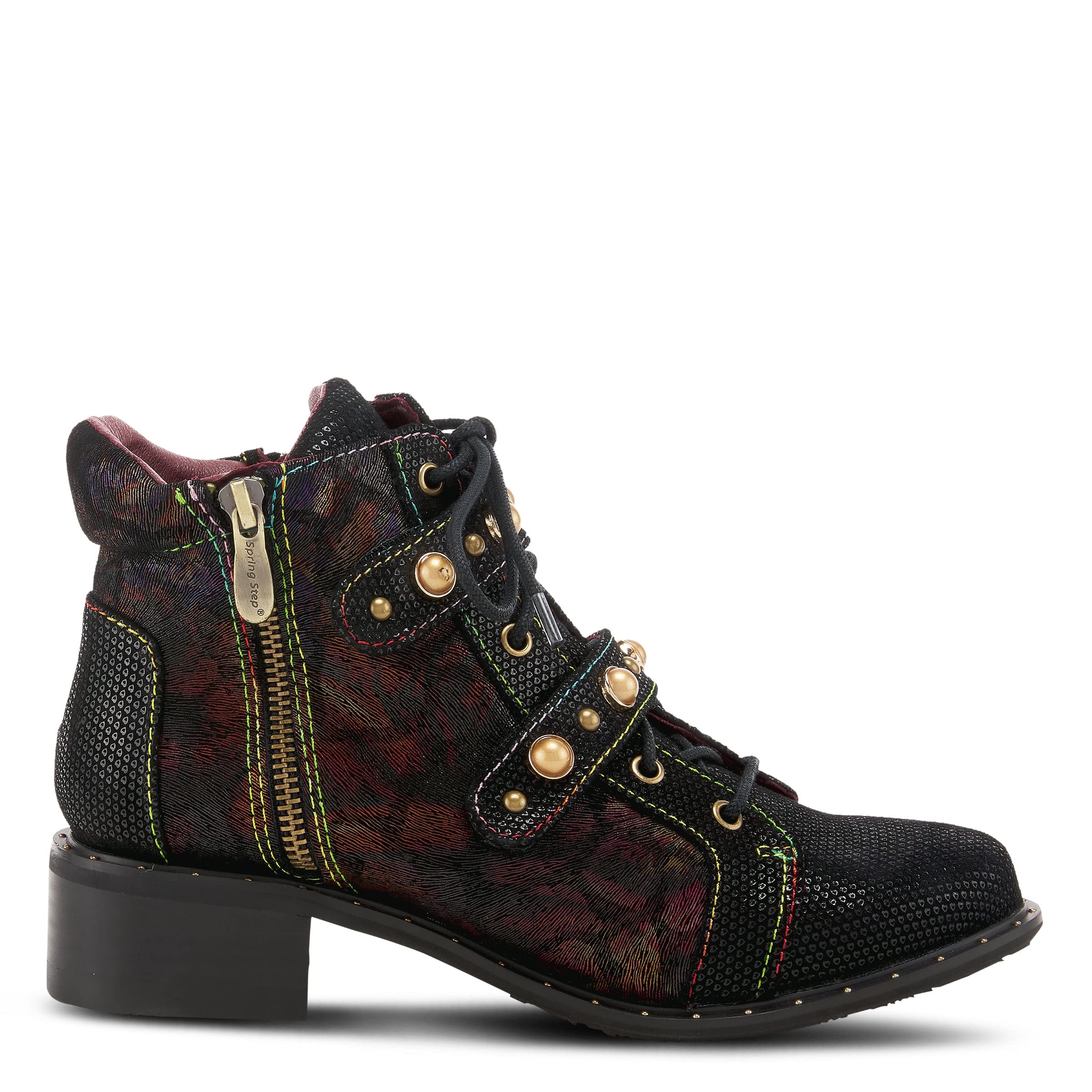 Spring Step L'Artiste Women's Chrissy Bootie - Comfortable Ankle Boots for Women, Fashion Casual & Work Shoes with Cushioned Insole (Great for Office, Walking & Daily Wear)