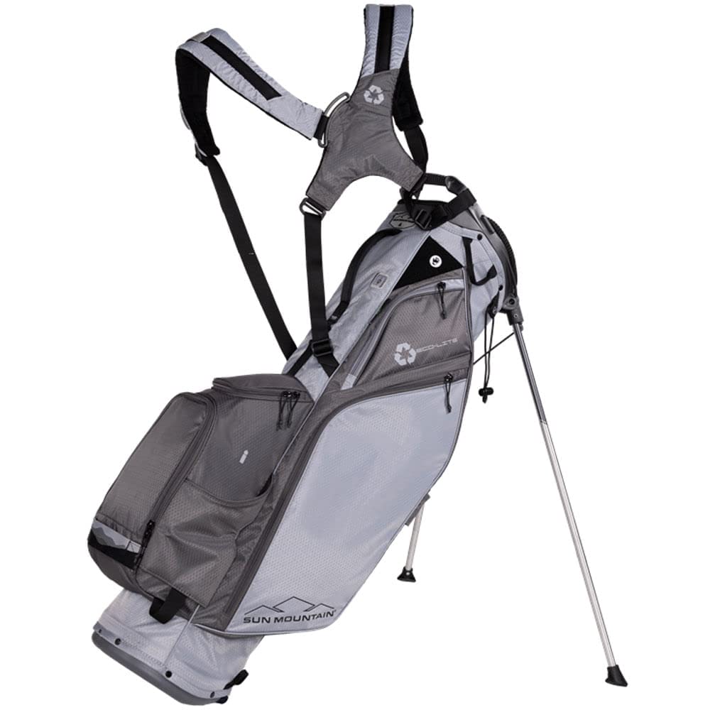 2023 Sun Mountain Eco-Lite Golf Cart Bag with 14-Way Dividers (Cadet-Gunmetal) - Lightweight Golf Stand Bag for Men & Women - Perfect for Golf Courses, Tournaments & Driving Range Practice