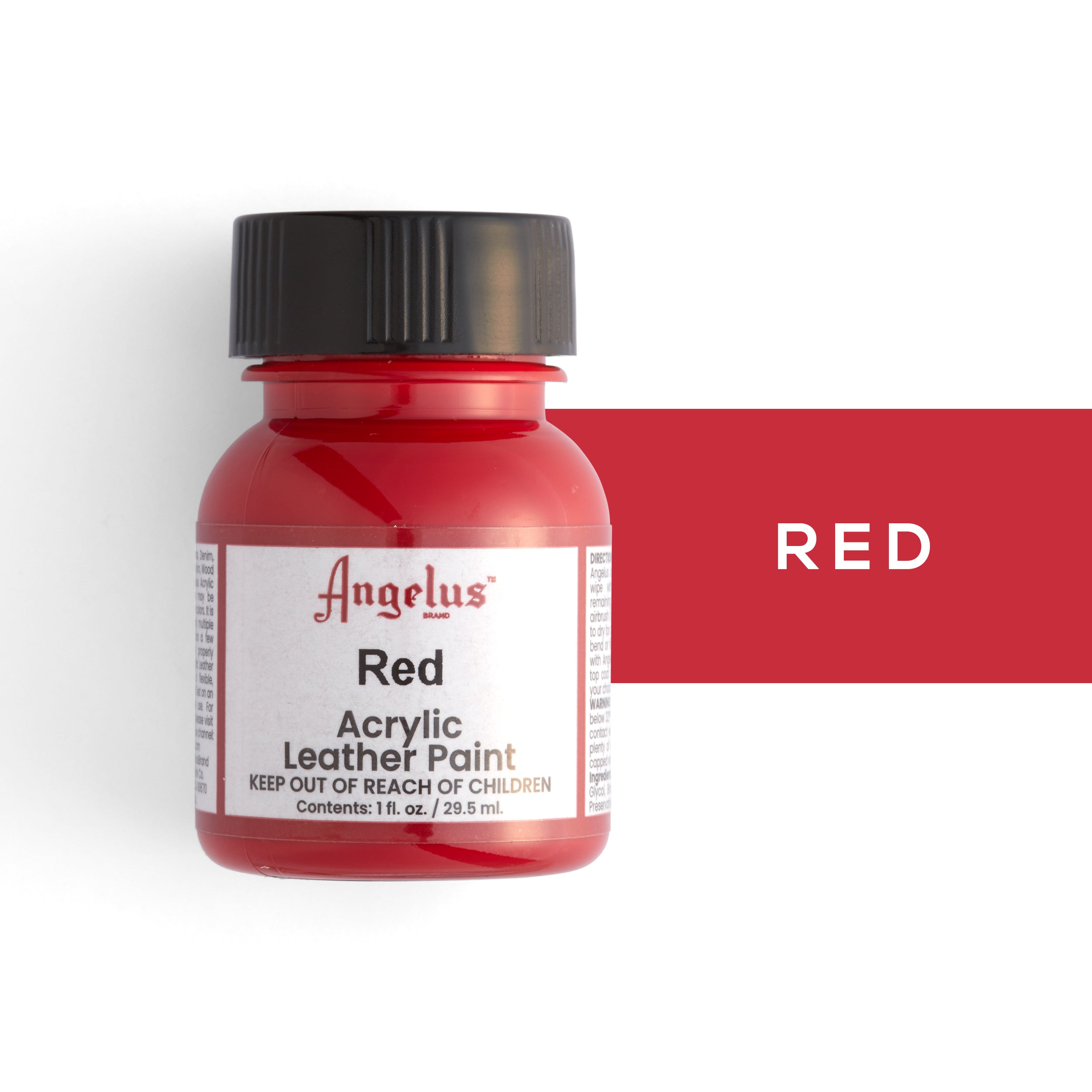 Angelus Leather Paint - 1 fl. oz. (30ml) High-Quality Acrylic Leather Dye for Shoes, Bags & Accessories - Perfect for DIY Leather Repair & Customization Projects