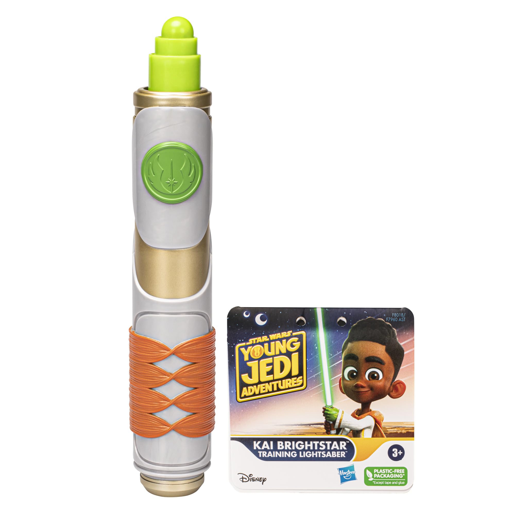 Star Wars Young Jedi Adventures Kai Brightstar Green Extendable Lightsaber Toy for Kids - Role Play & Pretend Play for 3+ Year Old Boys & Girls | Perfect for Birthday Gifts, Cosplay & Jedi Training