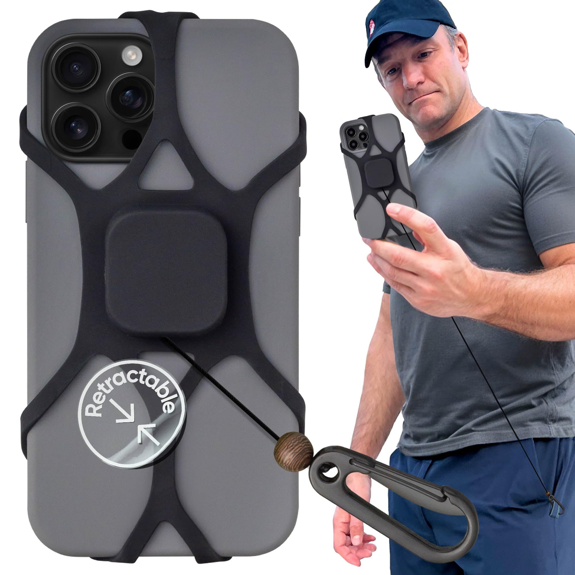 Retractable Anti-Theft Phone Leash for Smartphones Up to 6.8