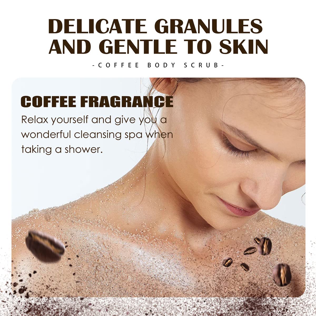 Organic Coffee Body Scrub - Exfoliating & Brightening Skin Care for Body, Face, Hands & Feet - Deep Cleansing & Moisturizing - 3 Pack - Perfect for Spa Day & Self Care Routine